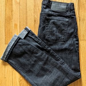 Naked & Famous Black Selvedge Weird Guy 34x31